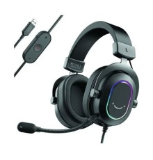 FIFINE Ampligame H6 USB RGB Headset for PC Gaming with In-line Controls of 7.1, EQ Modes Volume & Mute