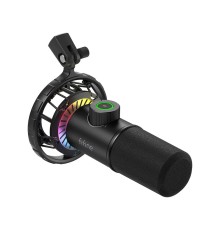 FIFINE K658 USB Dynamic Cardioid Microphone with Live Monitoring, Gain Control, Mute Button