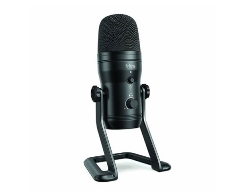 FIFINE K690 USB Microphone with Four Polar Patterns, Gain Dials, a Live Monitoring Jack & a Mute Button