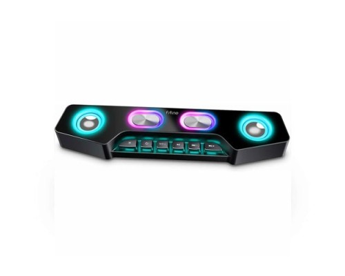 Fifine Ampligame A16 Bluetooth speaker with built-in battery, volume/music/RGB controls, EQ switch for gaming, music, videos