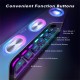 Fifine Ampligame A16 Bluetooth speaker with built-in battery, volume/music/RGB controls, EQ switch for gaming, music, videos