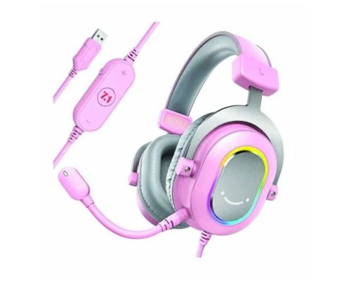 FIFINE Ampligame H6 USB RGB Headset for PC Gaming with In-line Controls of 7.1, EQ Modes Volume & Mute