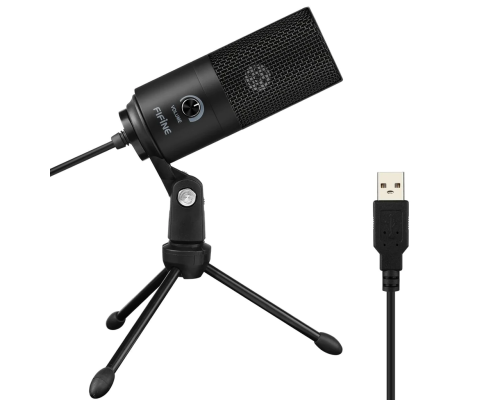 FIFINE K669B USB Microphone with Volume Dial for Streaming, Vocal Recording, Podcasting on Computer