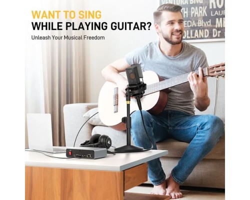 Maono PS22 Audio Interface For Recording, Music Production, Guitar