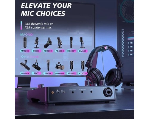 Maonocaster AMC2 NEO One-Stop Streaming Audio Mixer & Sound Card