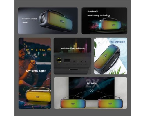 Oraimo Boom OBS-75D Dynamic Light Effects Portable Wireless Speaker