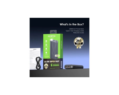 Oraimo OPB-7204Q 22.5W Super Fast 20000mAh Power Bank
