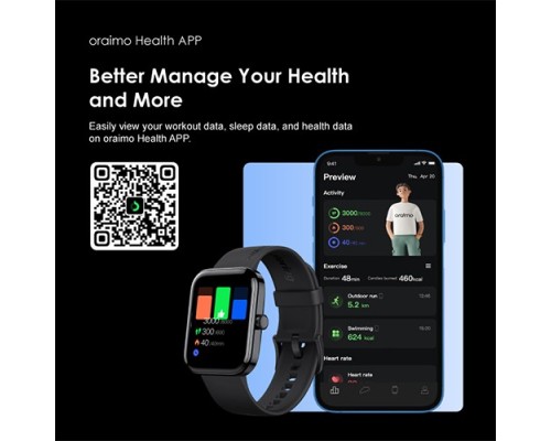 Oraimo OSW-41 ES 1.78-inch Bluetooth call Smart Watch