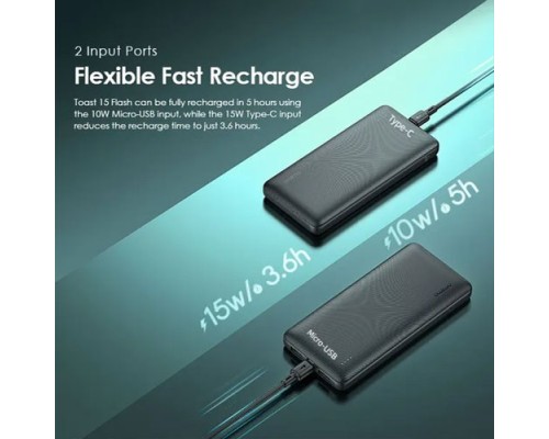 Oraimo Toast 15 Flash 10000mAh Fast Charging Power Bank (OPB-1100)