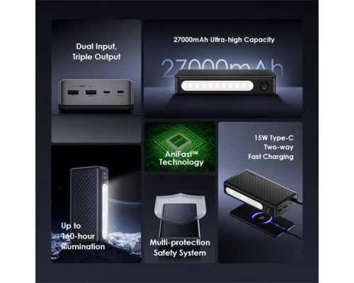 Oraimo Traveler 3 Lit 15W 27000mAh Power Bank (OPB-1270)