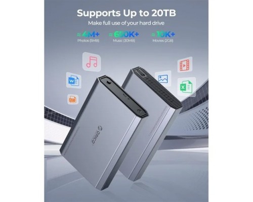 ORICO 3.5 INCH TYPE C HARD DRIVE ENCLOSURE