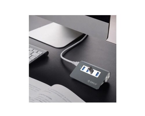 ORICO 4 Port USB 3.0 Aluminum Portable Data Hub with 3.3ft Extension Cable