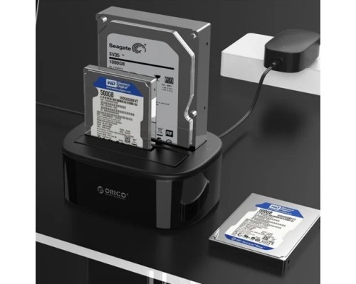 ORICO 6228US3-C 2.5 / 3.5INCH DUAL BAY USB 3.0 1 TO 1 CLONE HARD DRIVE DOCK