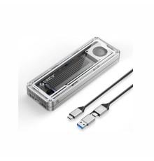ORICO AAGM2 TRANSPARENT USB 4 40GBPS NVME SSD ENCLOSURE