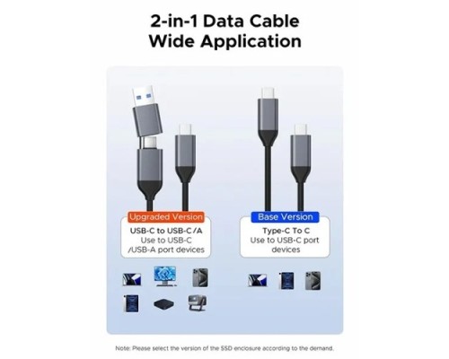 ORICO DUAL PROTOCOL NVME+NGFF M.2 ENCLOSURE
