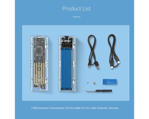 ORICO TCM2-C3 10GBPS NVMe M.2 SSD ENCLOSURE
