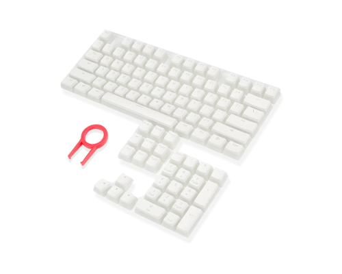 Redragon A130 Pudding 104 Keys Standard Doubleshot PBT Keycap Set White