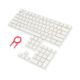 Redragon A130 Pudding 104 Keys Standard Doubleshot PBT Keycap Set White