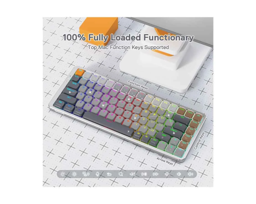 Redragon AZURE K652 84 Key RGB Mechanical Gaming Keyboard