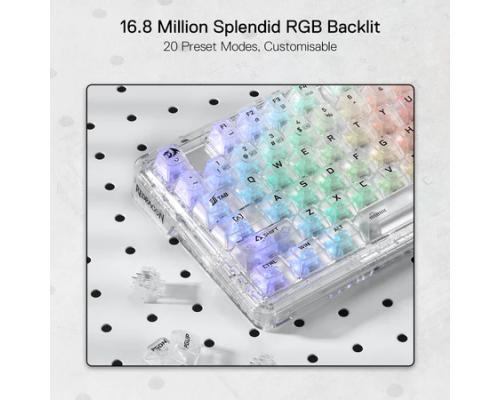 Redragon ELF PRO K649 Transparent Mechanical Keyboard