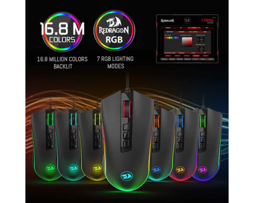 Redragon M711 COBRA 7 Programmable Buttons RGB Backlit Gaming Mouse