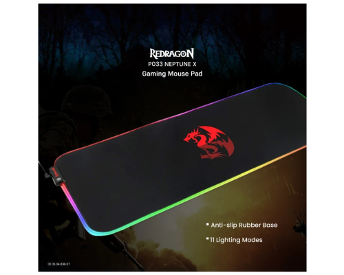 Redragon P033 NEPTUNE X RGB Gaming Mouse Pad