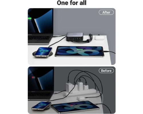 UGREEN Nexode 40905 200W USB C GaN Charger-6 Ports Desktop Charger