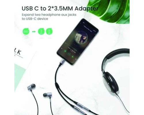 UGREEN 30732 USB-C TO 3.5MM DUAL AUDIO CONVERTER