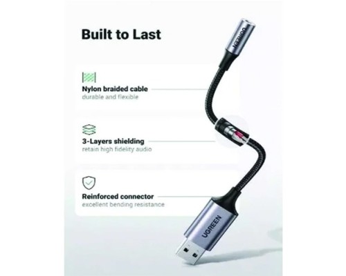UGREEN 30757 USB 2.0 TO 3.5 AUDIO CONVERTER