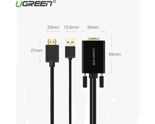 UGREEN 30840 VGA TO HDMI CABLE 2M