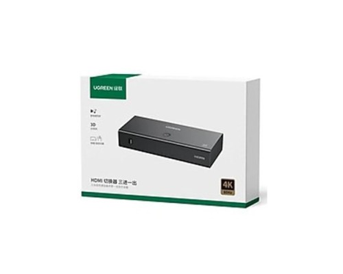 UGREEN 90800 4k 60HZ 3 IN 1 OUT HDMI 2.0 SWITCHER