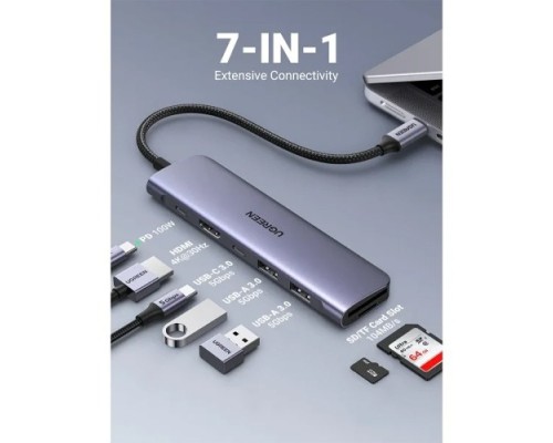 UGREEN CM195 (15214) 7 IN 1 USB C TYPE C HUB
