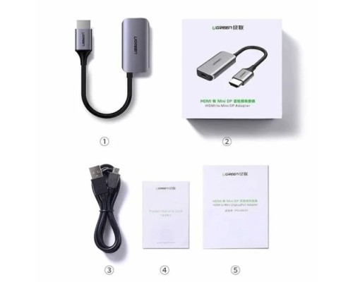 UGREEN CM239 (60352) HDMI TO MINI DP CONVERTER