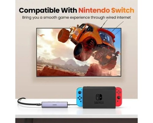 UGREEN CM475 (15623) USB C / USB A HUB + LAN CARD