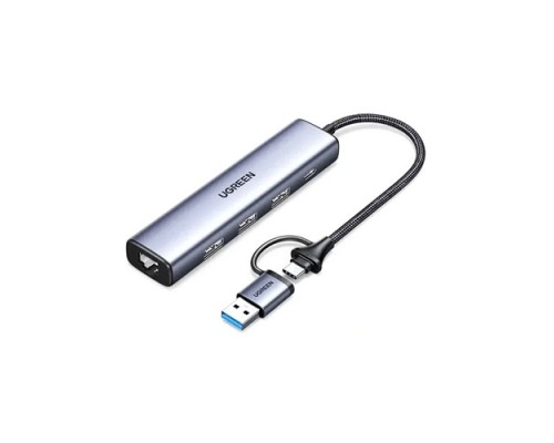 UGREEN CM475 (15623) USB C / USB A HUB + LAN CARD