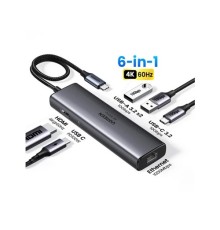 UGREEN CM512 (45000) 6-IN-1 USB C DOCKING STATION