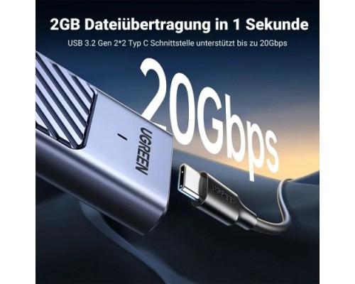 UGREEN CM559 (35576) 20GBPS DUAL PROTOCOL NVME SATA SSD ENCLOSURE