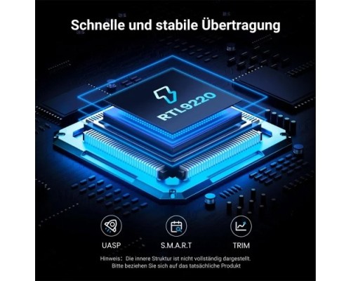 UGREEN CM559 (35576) 20GBPS DUAL PROTOCOL NVME SATA SSD ENCLOSURE