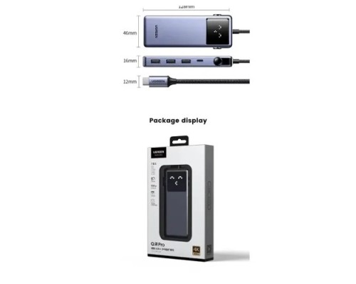 UGREEN CM888 (45155) QPai PRO 7-IN-1 USB C DOCKING STATION