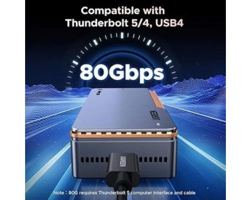 UGREEN D705 THUNDERBOLT 5 80GBPS M.2NVME SSD ENCLOSURE(45789)