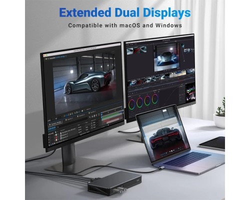 UGREEN REVODOK PRO 90912 9-IN-1 4K HDMI UNIVERSAL DISPLAYLINK DOCKING STATION