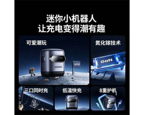 UGREEN X662(35186) QPAI ROBOT GAN USB C CHARGER 65W
