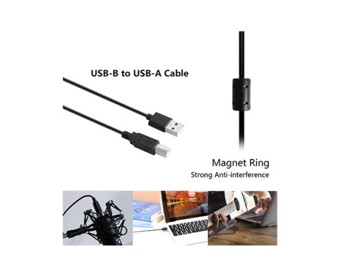 Maono AU A04 Professional Podcaster USB Microphone Boom Arm Bundle Plug & Play