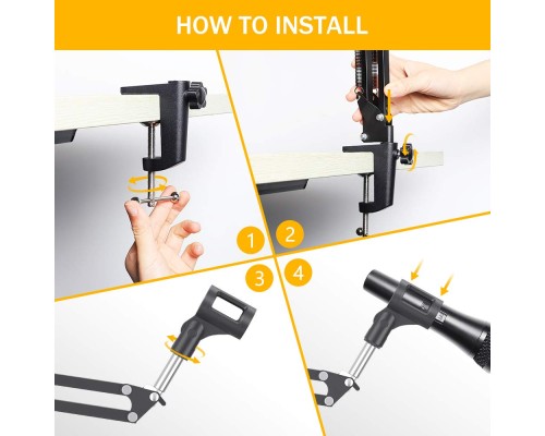 MAONO B01(BA20) Microphone Suspension Boom Scissor Arm Stand