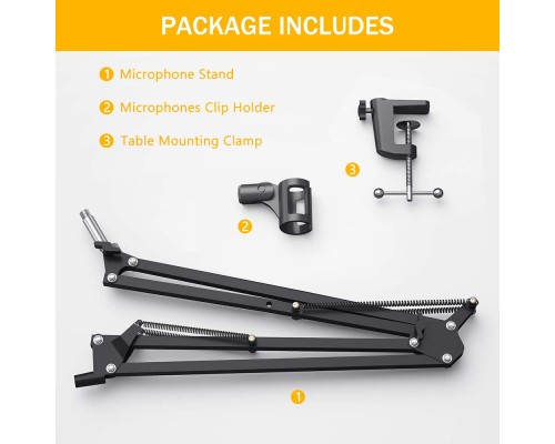 MAONO B01(BA20) Microphone Suspension Boom Scissor Arm Stand