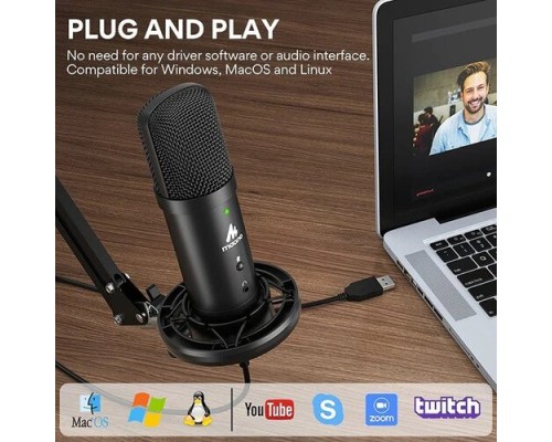 MAONO AU-PM401 Zero Latency USB Microphone Set