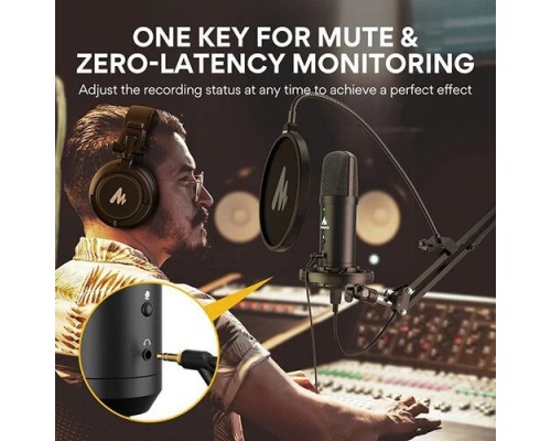 MAONO AU-PM401 Zero Latency USB Microphone Set