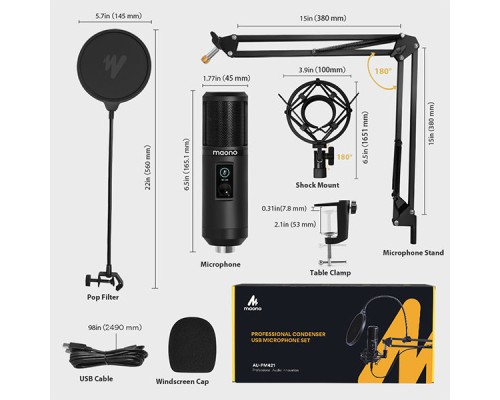 MAONO AU-PM421 Cardioid Condenser Microphone