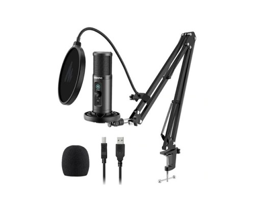 Maono AU-PM422 Podcast Microphone Zero Latency Monitoring