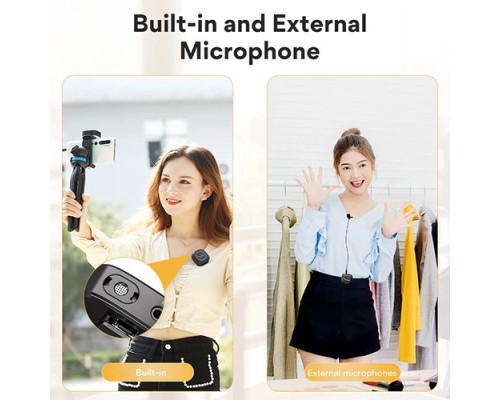 Maono WM820 A2 Real-time Monitoring and Mute 2-Person Wireless Microphone